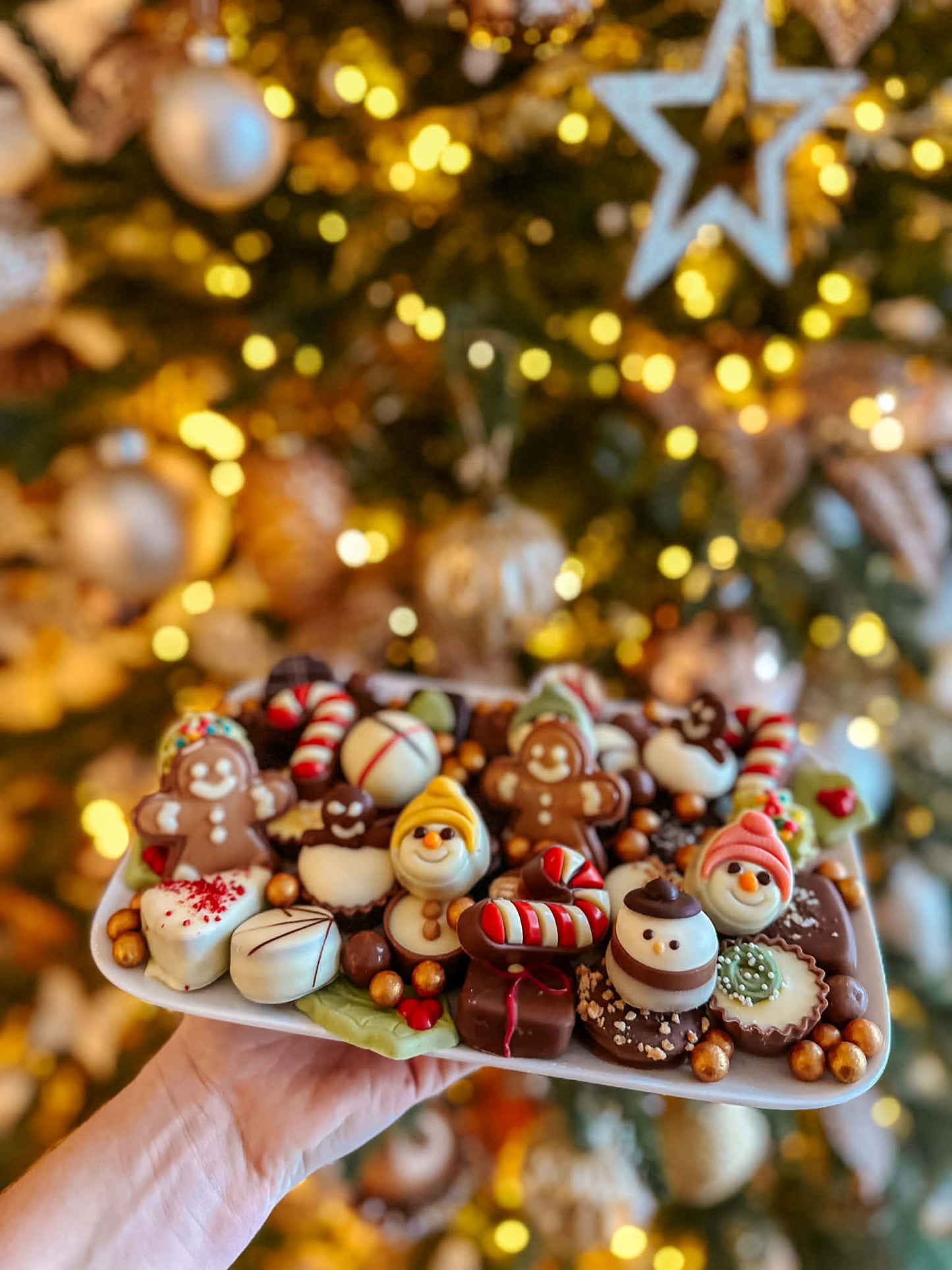 Keramiek bordje chocolade