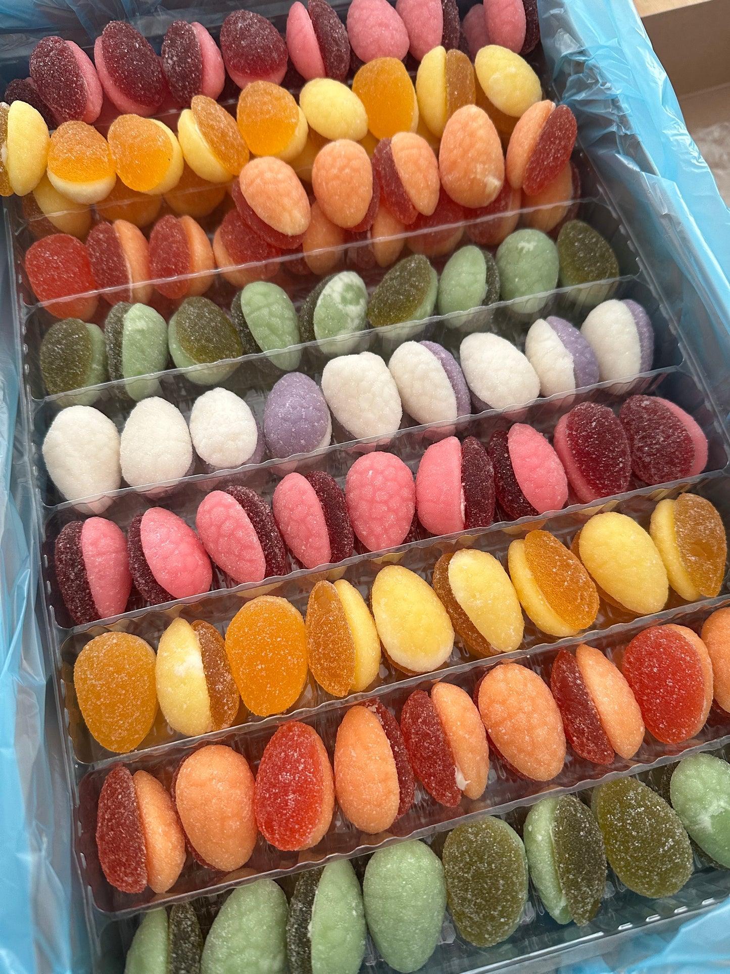 Combo eitjes: pâte fruit en suikerfondant