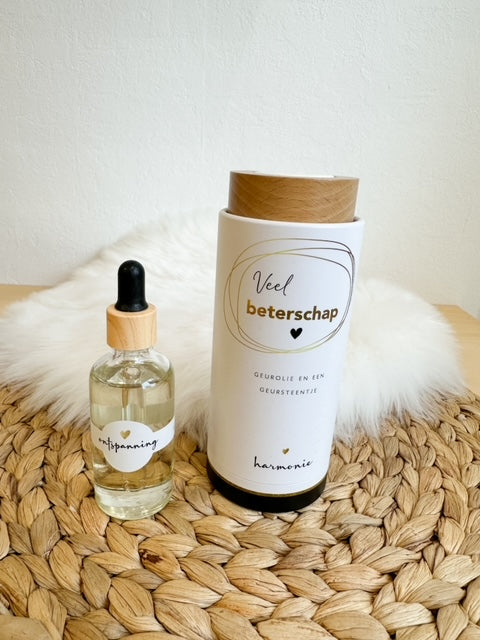 Geursteentje 'dikke knuffel/beterschap'