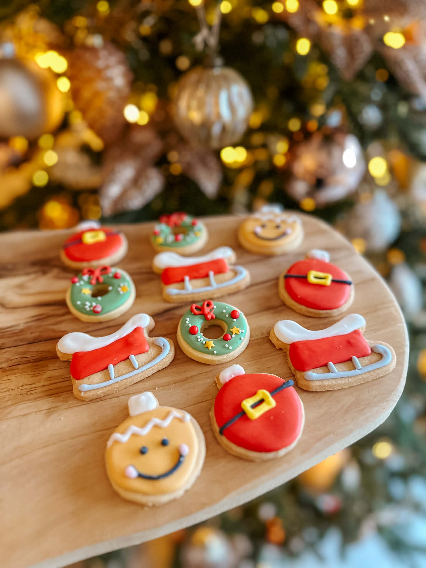 Pakje met 4 kerstkoekjes