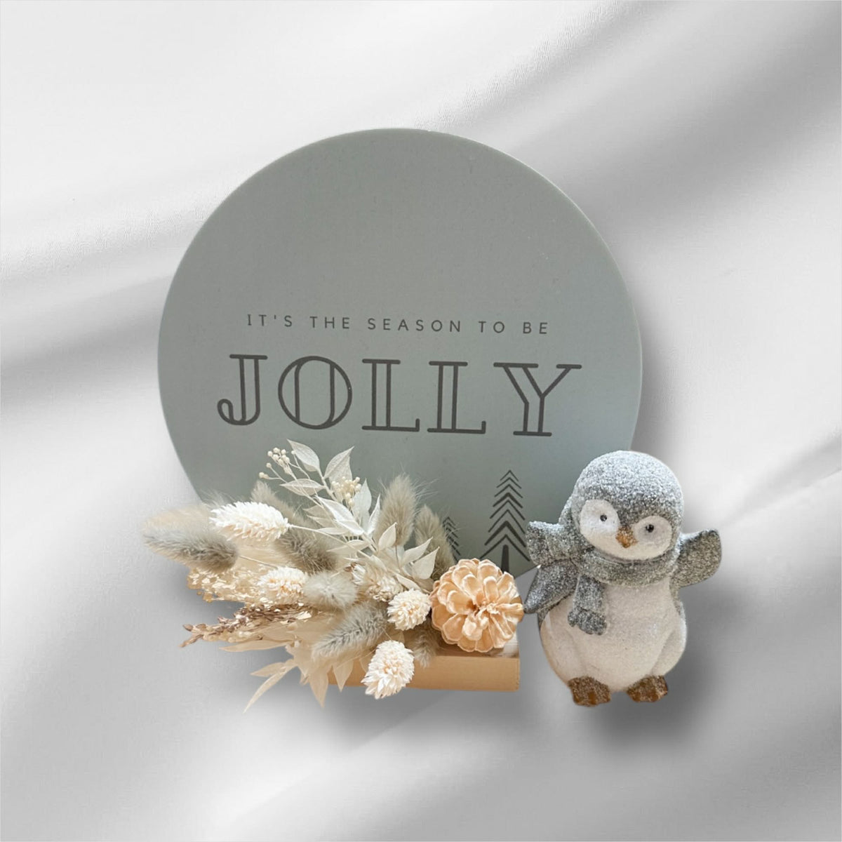 Decoratiecirkel & pinguïn