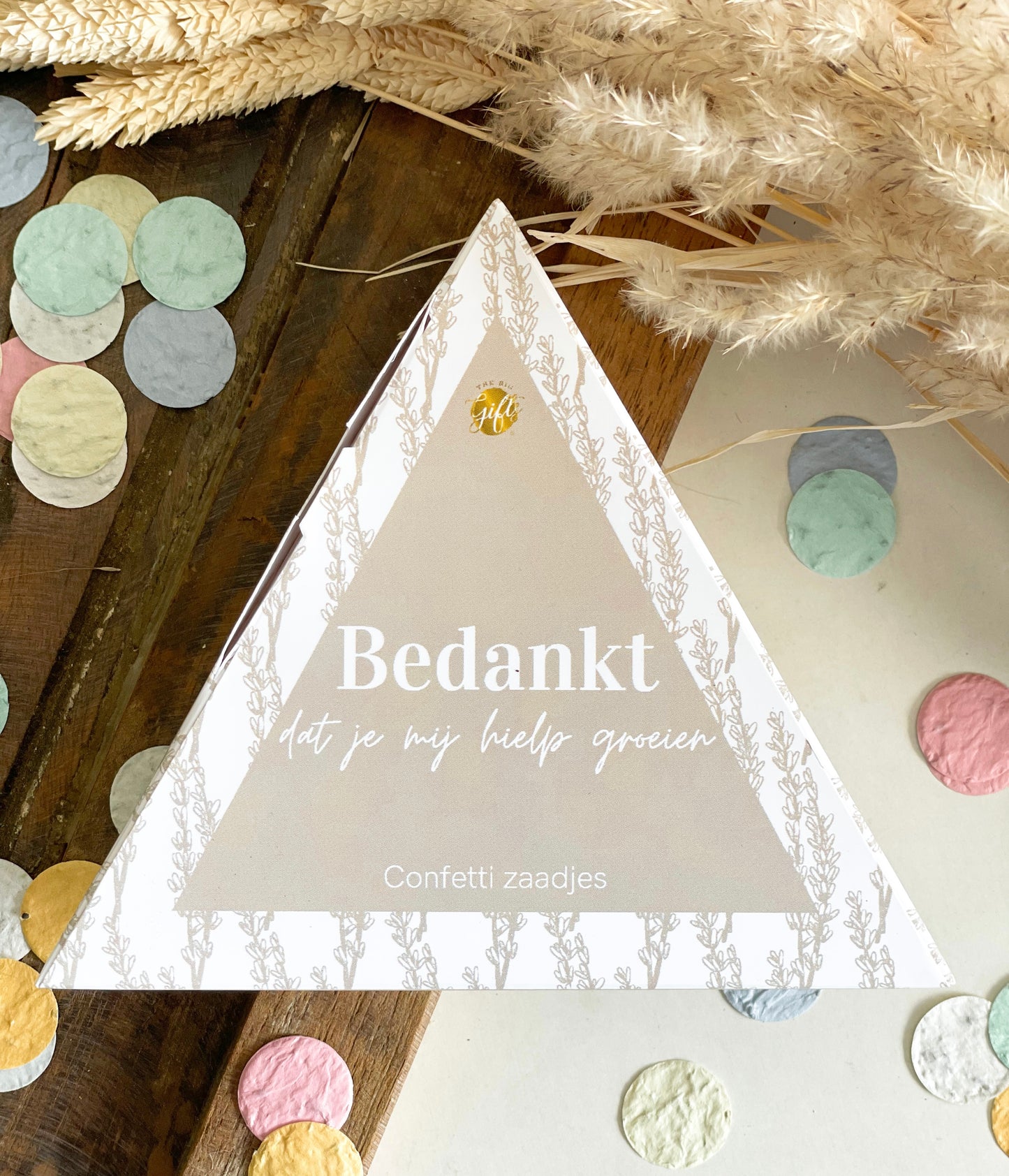 Zaadjesconfetti 'bedankt dat jij mij liet groeien'