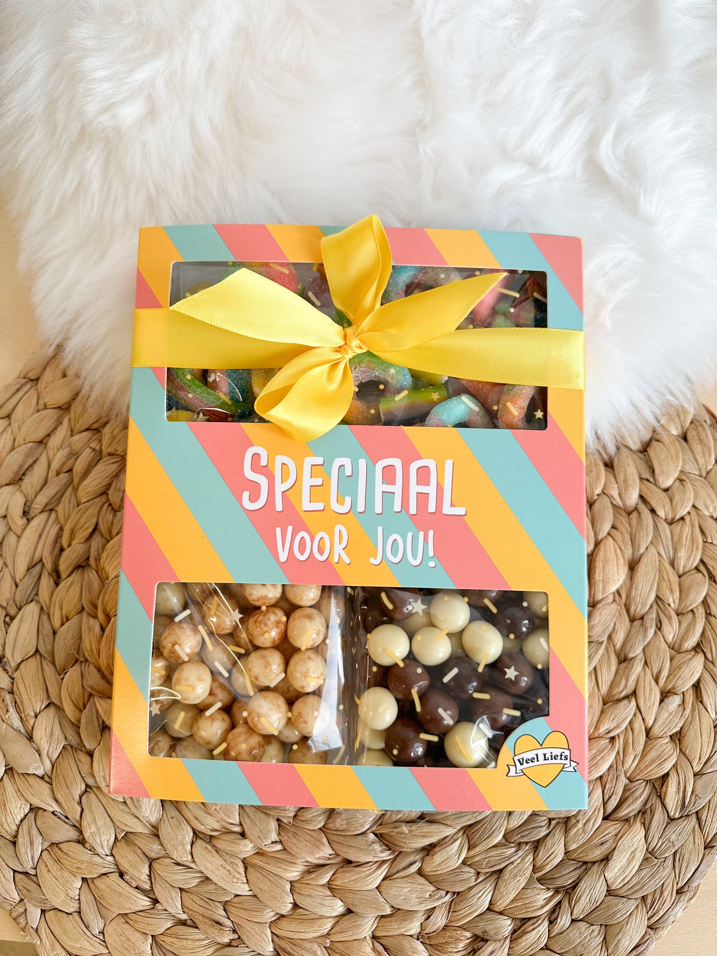 Snoepdoos bedankt/bloemen voor jou/speciaal voor jou