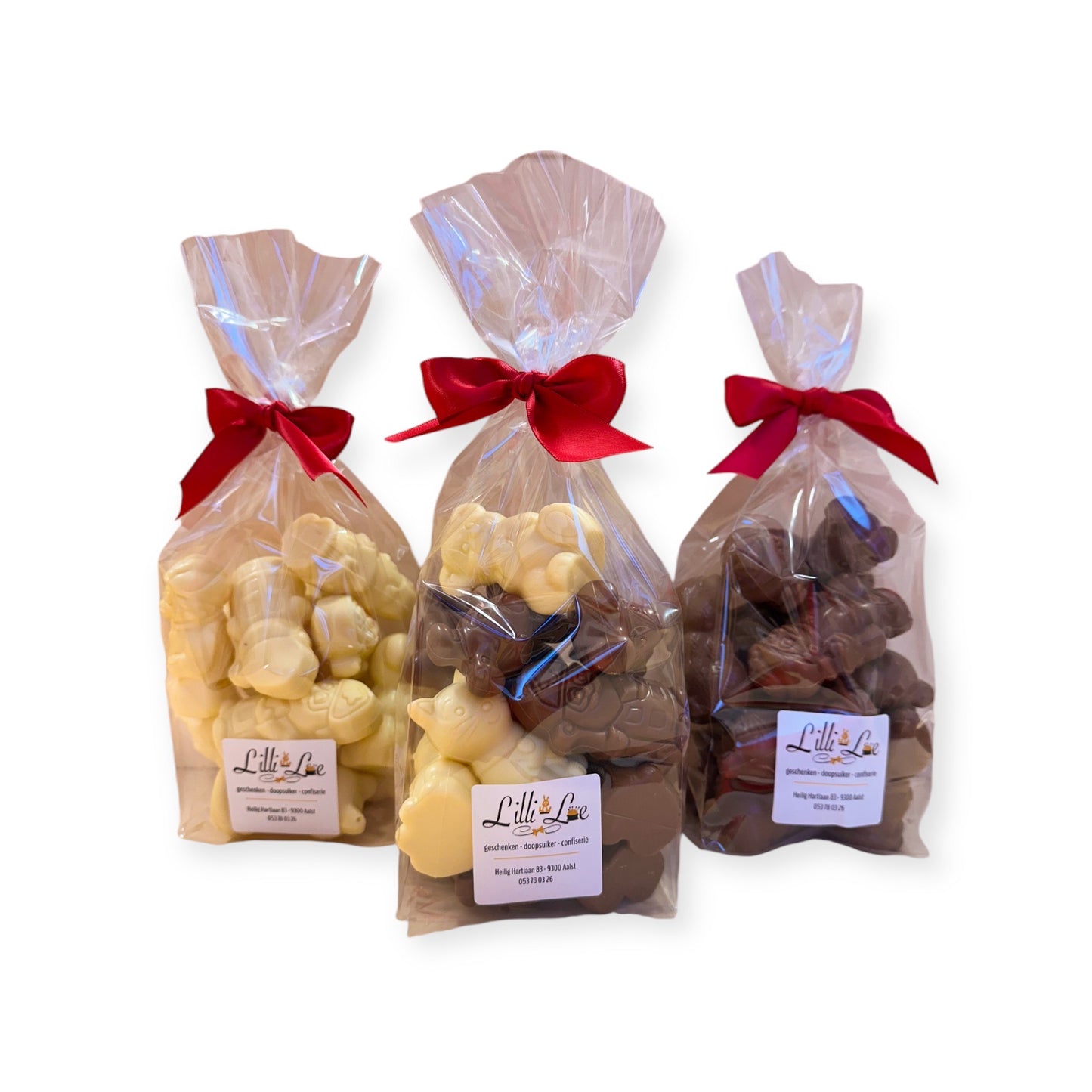 Zakje chocolade Sintfiguren mini