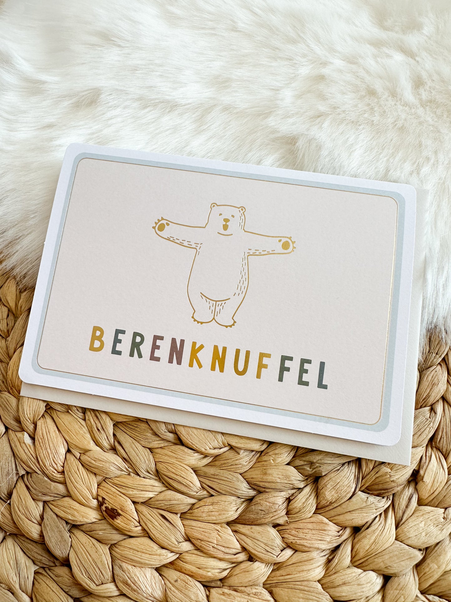 Wenskaart 'Berenknuffel'