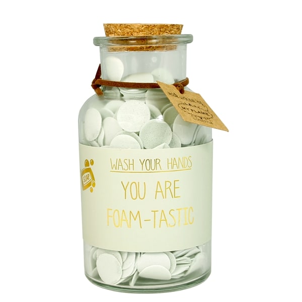 Handzeep confetti - thank you & een potje blij word ik van jou..