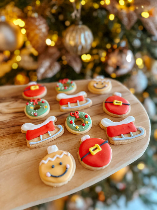 Pakje met 4 kerstkoekjes